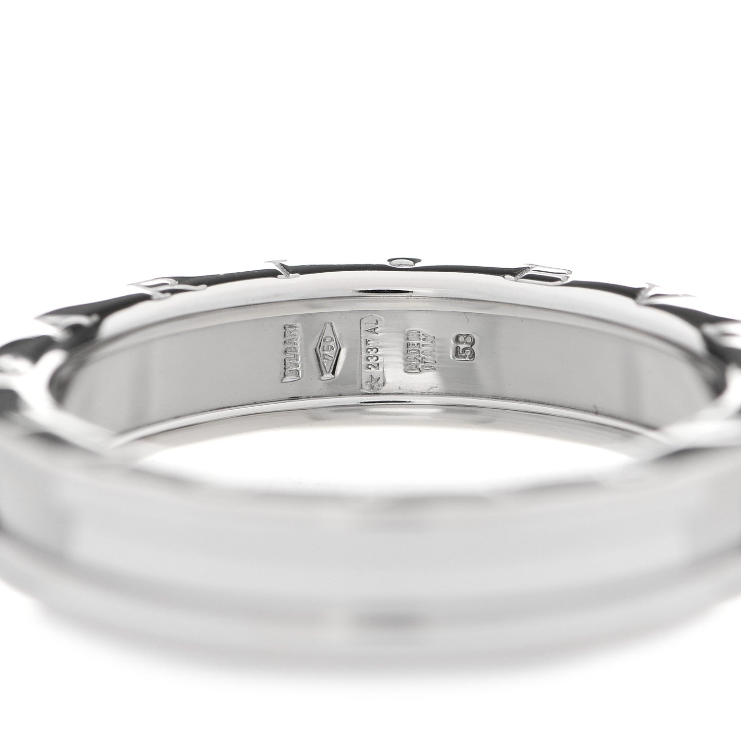 18K White Gold B.Zero1 One-Band Ring 58 8.5