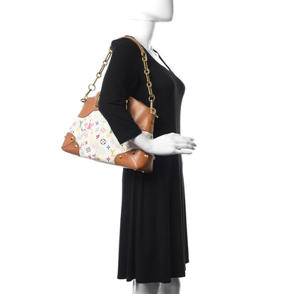 Louis Vuitton Monogram Multicolor Judy MM White 2 of 18