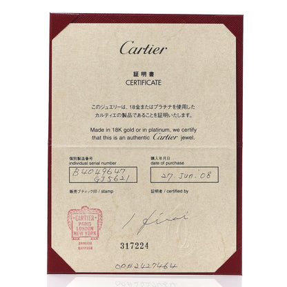 Cartier 18K White Gold 3.5mm LOVE Wedding Band Ring 47 4 5 of 5