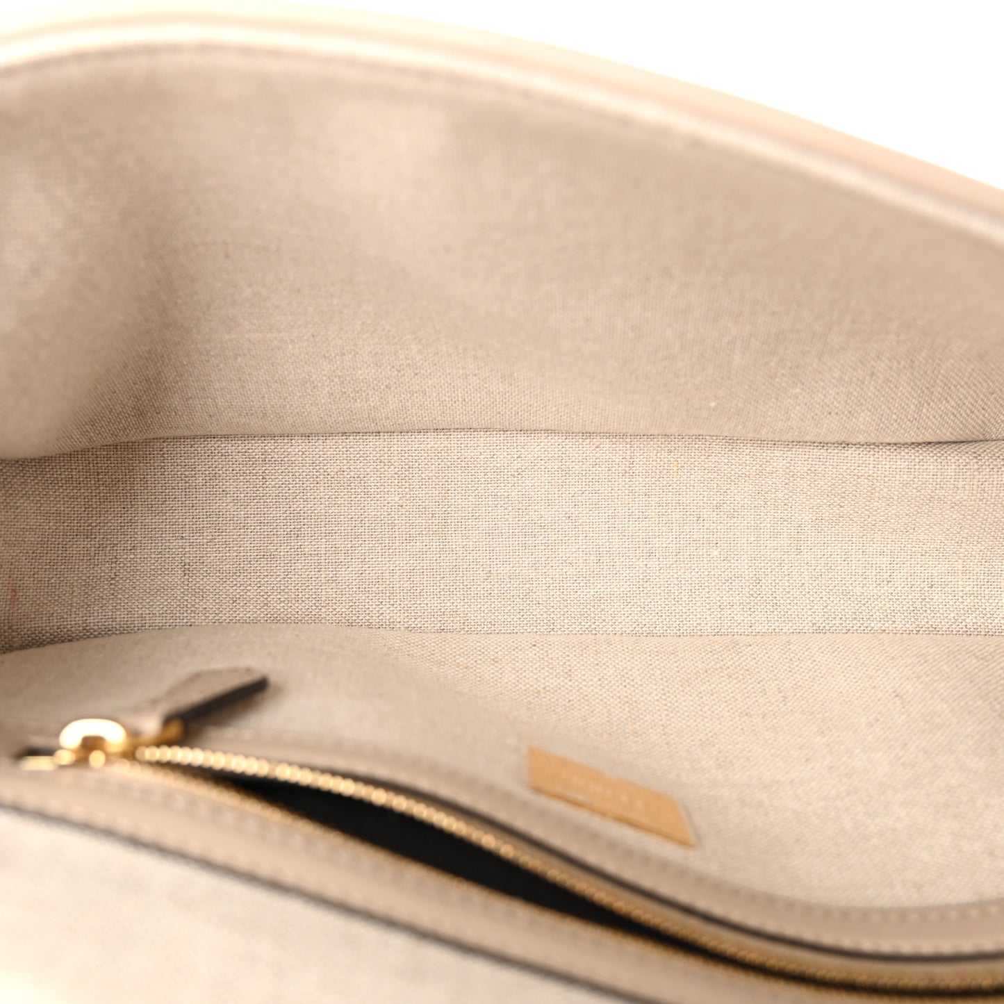 Canvas Vitello King FF Embroidered Baguette Grezzo White Nuvola