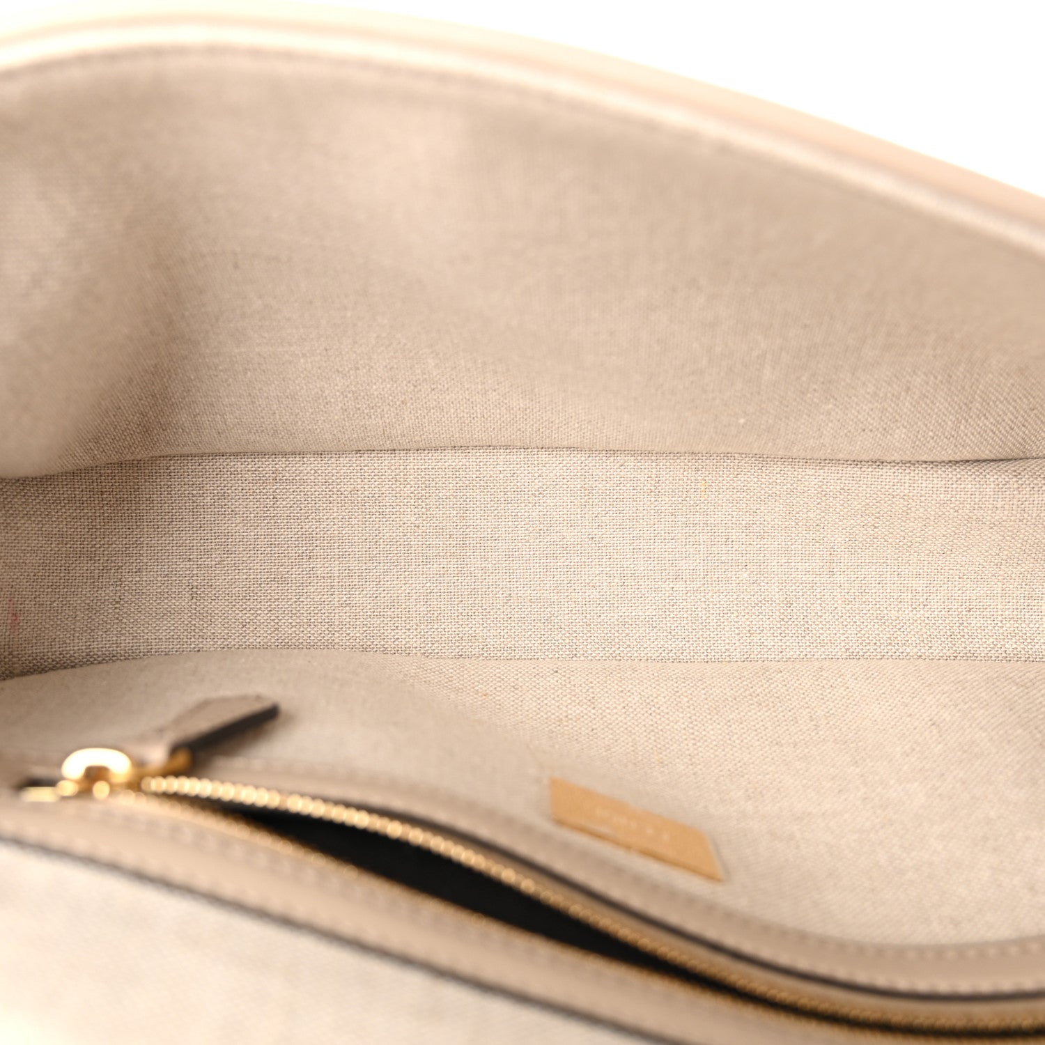 Fendi Canvas Vitello King FF Embroidered Baguette Grezzo White Nuvola 5 of 10