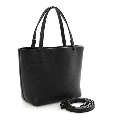 The Row Grained Calfskin Small Park Tote Black 3 of 9