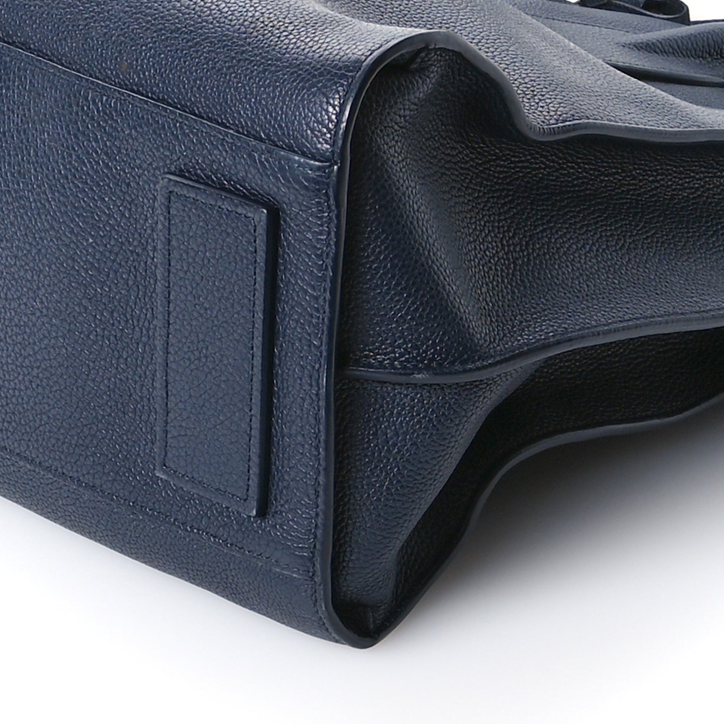 Grained Calfskin Sac De Jour Souple North South Tote Navy