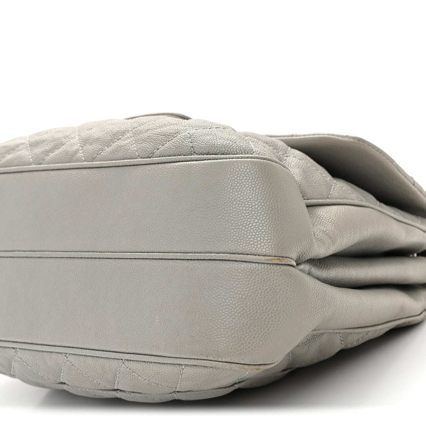 Caviar Quilted Large Urban Companion Flap Grey