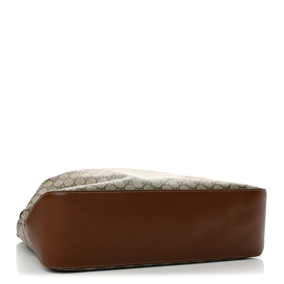 GG Supreme Monogram Large Linea A Hobo Light Brown
