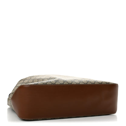 Gucci GG Supreme Monogram Large Linea A Hobo Light Brown 4 of 12