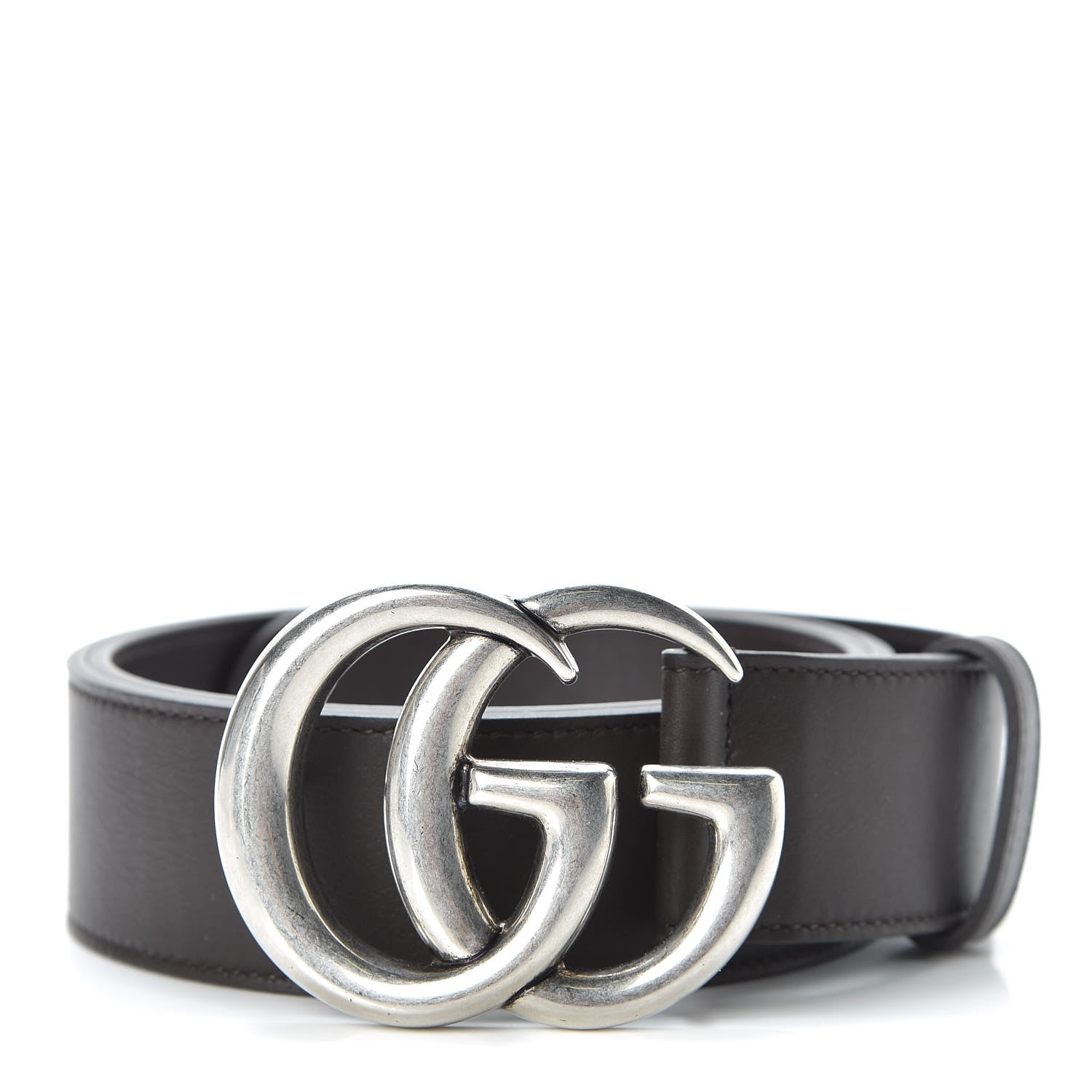 Gucci Calfskin Double G 40mm Belt 85 34 Dark Cocoa 1 of 6