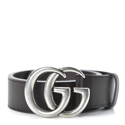 Gucci Calfskin Double G 40mm Belt 85 34 Dark Cocoa 1 of 6