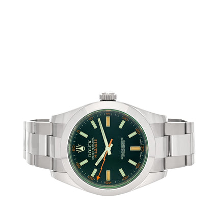 Rolex Stainless Steel 40mm Oyster Perpetual Milgauss Watch Black Dial 116400GV 2 of 5