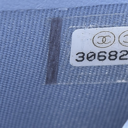 Chanel Lambskin Quilted Card Holder Light Blue 8 of 9