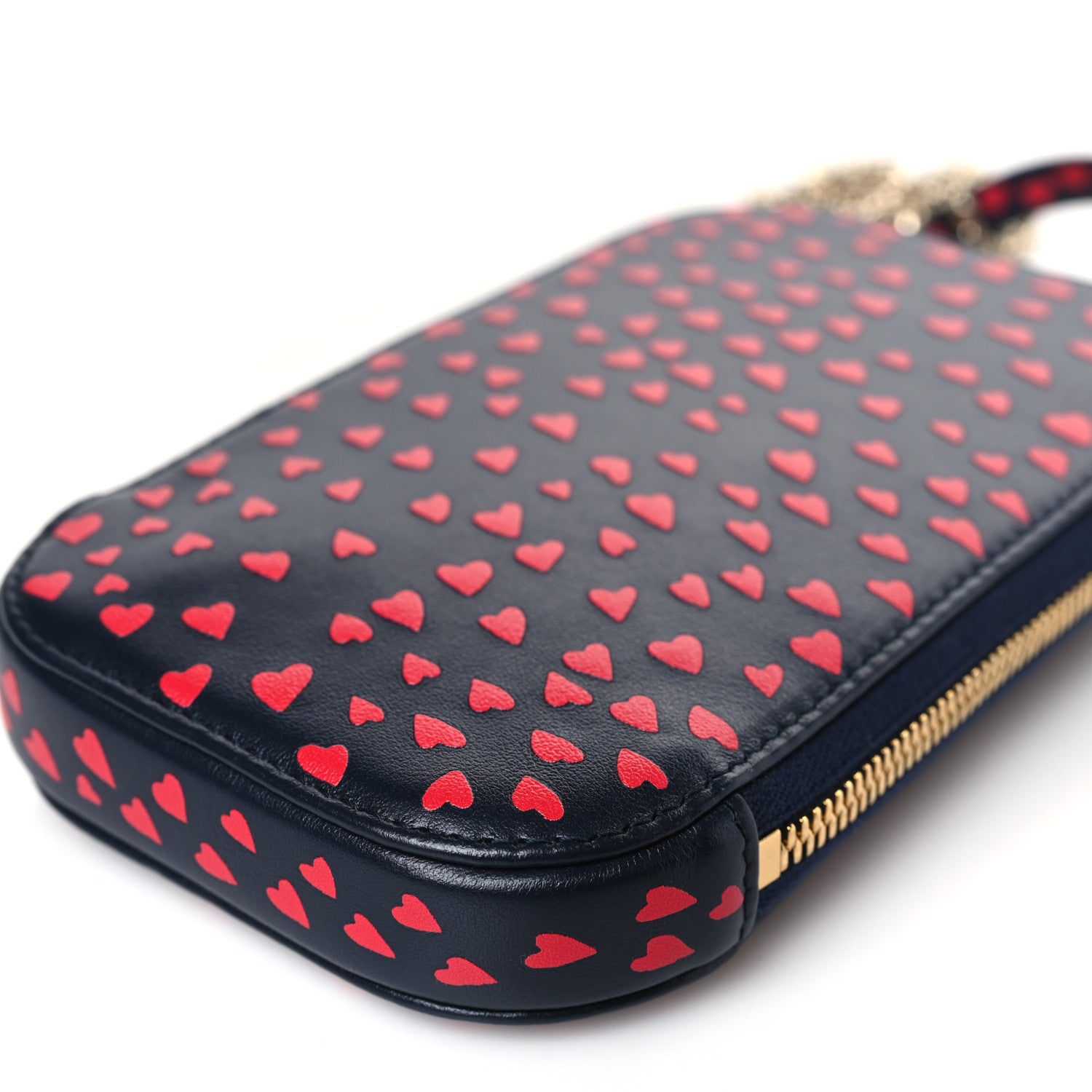 Christian Dior Calfskin I Love Paris Phone Holder Blue Red 9 of 9