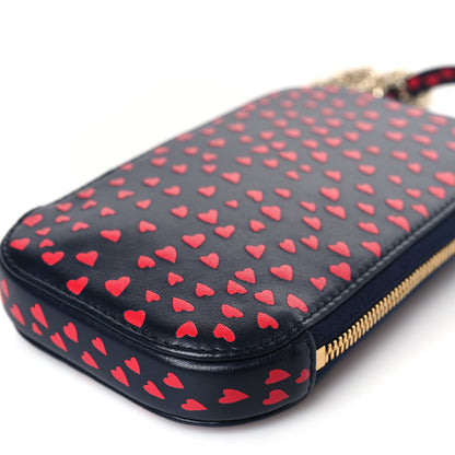 Christian Dior Calfskin I Love Paris Phone Holder Blue Red 9 of 9