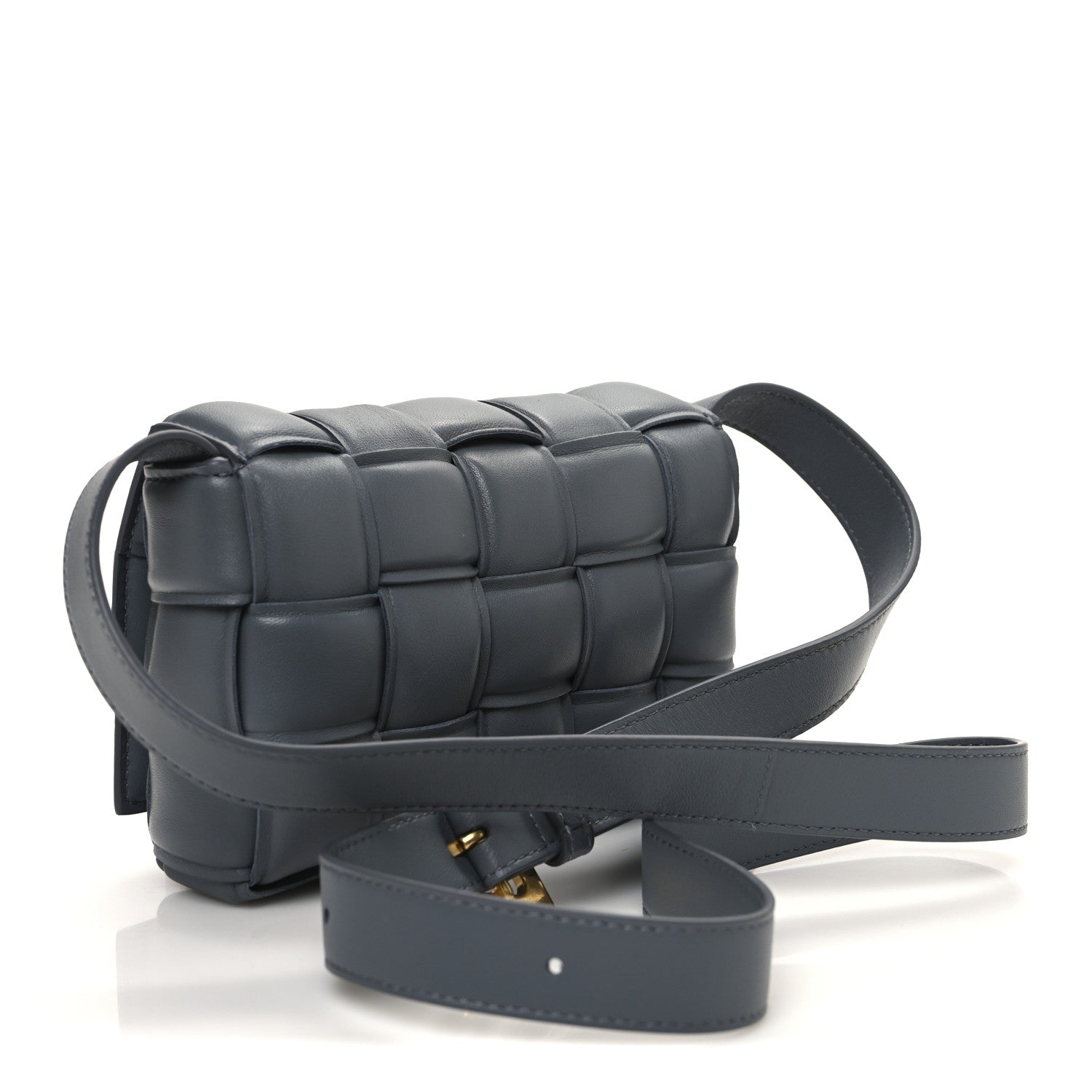 Bottega Veneta Nappa Maxi Intreccio Small Padded Cassette Crossbody Thunder 3 of 11