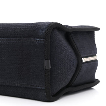 Chanel Mixed Fibers Deauville Bowling Bag Black 10 of 11