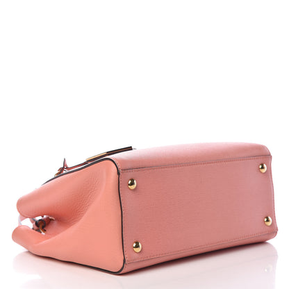 Fendi Vitello Elite Petite 2Jours Tote Pesca 4 of 17