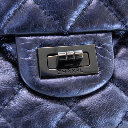 Chanel Calfskin 2.55 Reissue 226 Flap Metallic Blue 7 of 10