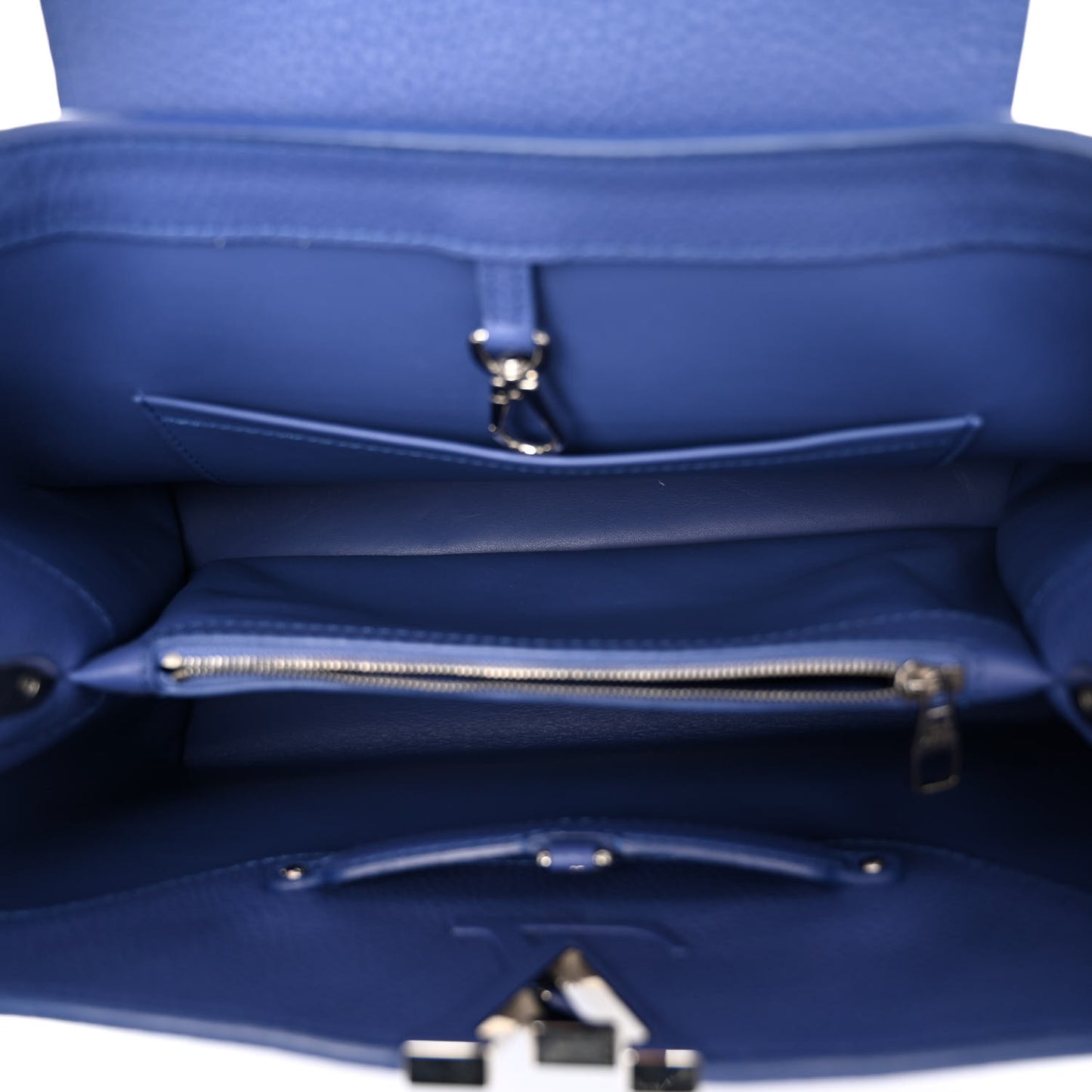 Taurillon Snakeskin Capucines MM Blue