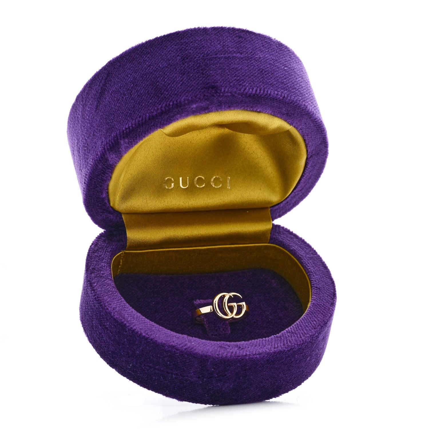 Gucci 18K Yellow Gold Running GG Ring 53 6.5 5 of 5