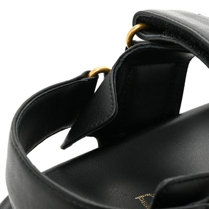 Christian Dior Lambskin Dioract 10mm Sandals 36.5 Black 10 of 10