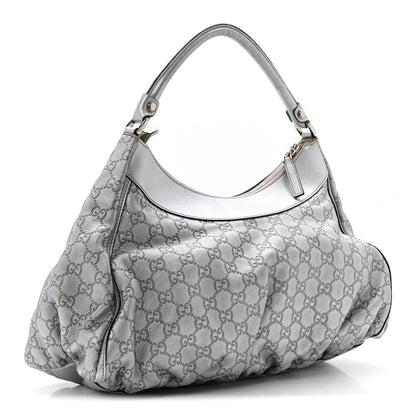 Gucci Guccissima Large D Hobo Silver 3 of 13