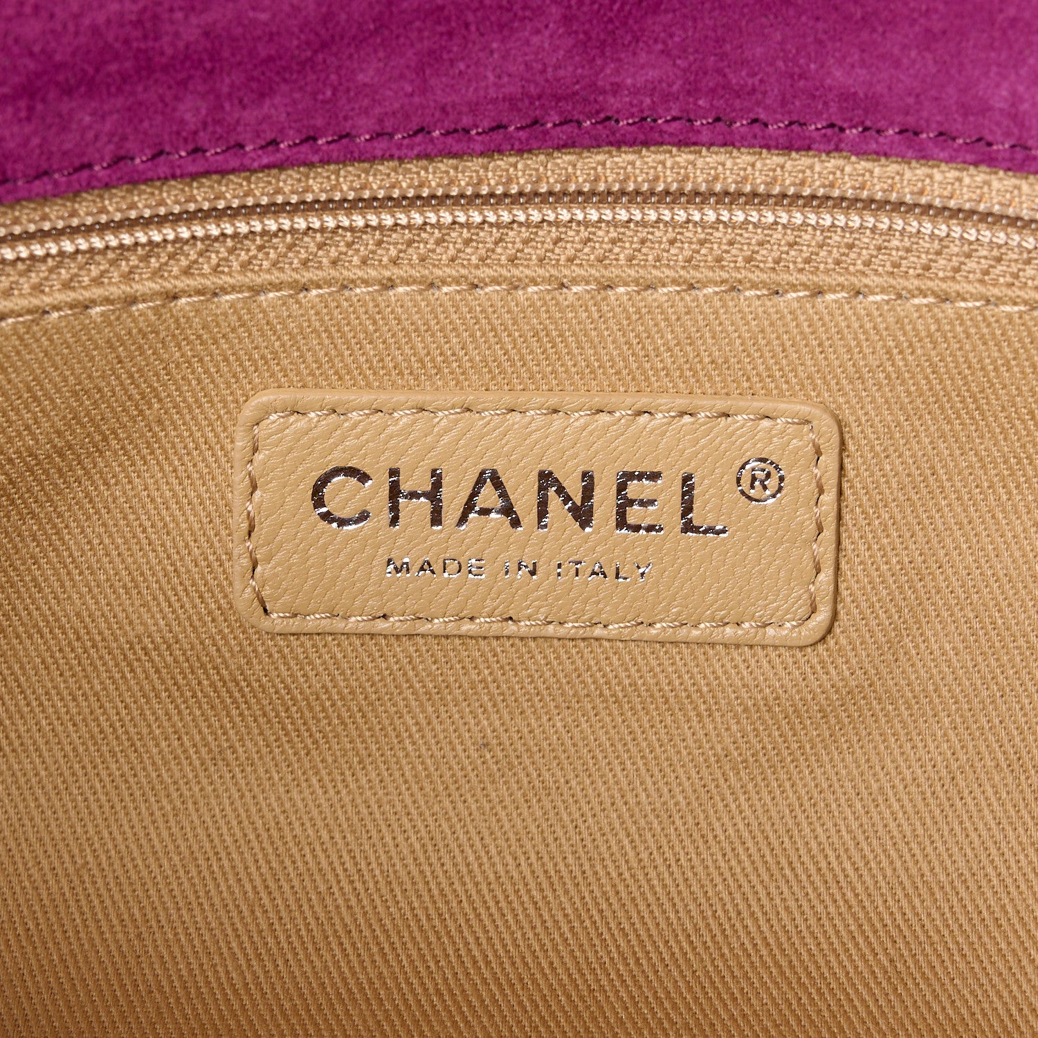 Chanel Suede Stitched Medium Saltire Single Flap Purple 6 of 11