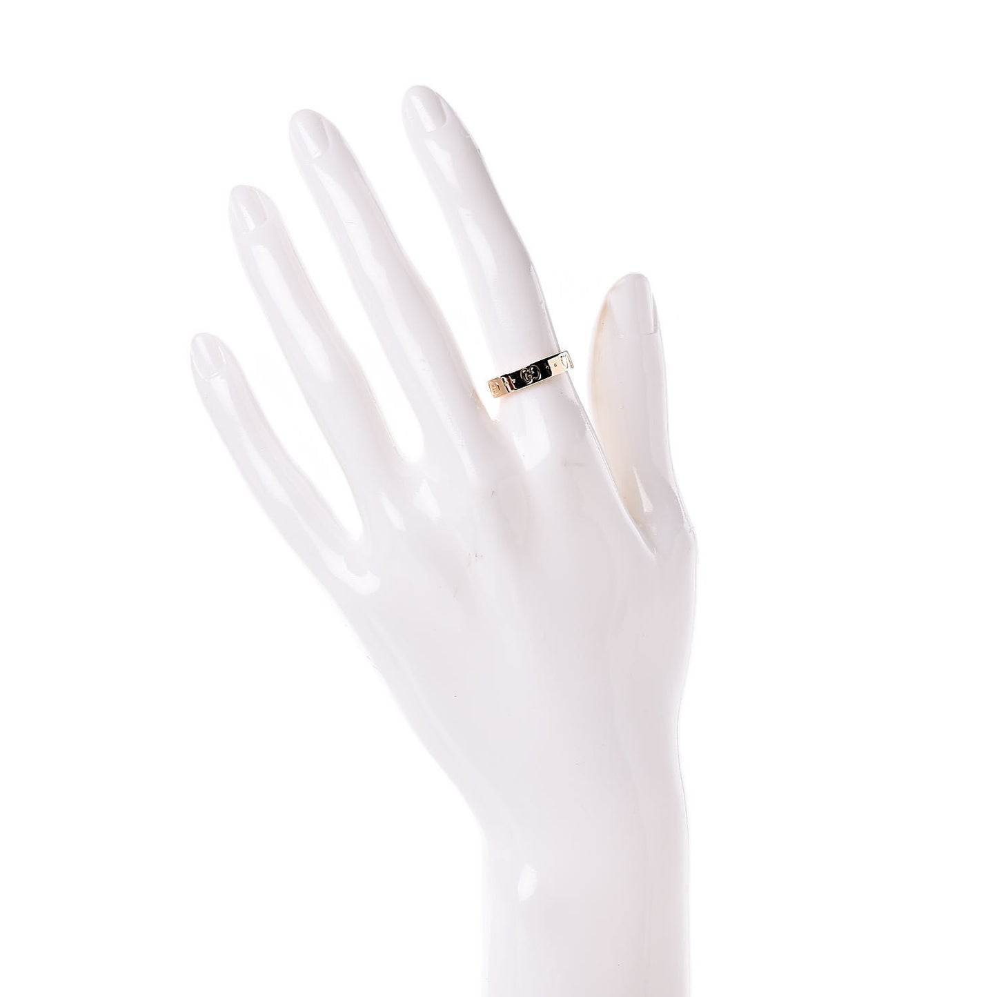 18K Yellow Gold 4mm Icon Thin Band Ring 51 5.75