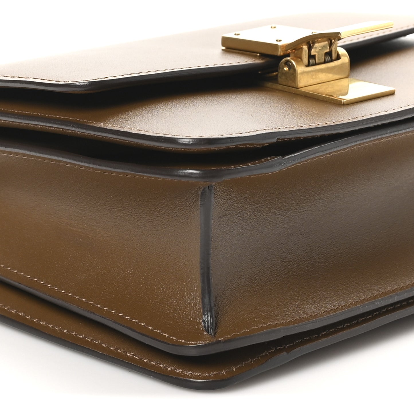 Box Calfskin Small Classic Box Flap Bag Camel