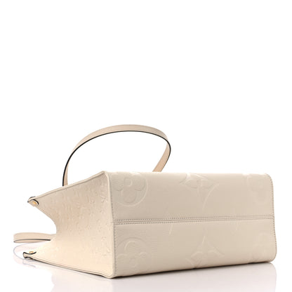 Louis Vuitton Empreinte Monogram Giant Onthego MM Creme 4 of 8