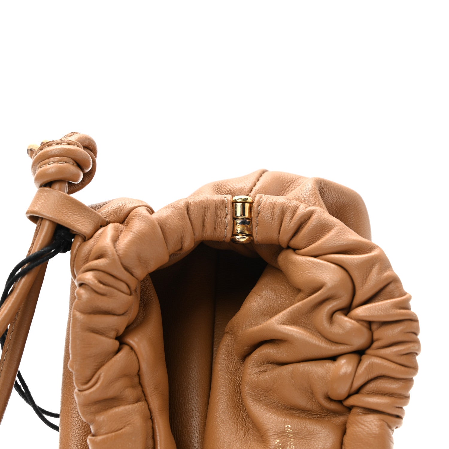 Mansur Gavriel Lambskin Mini Cloud Wristlet Caramel 7 of 8