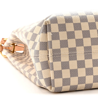 Louis Vuitton Damier Azur Graceful MM Rose Ballerine 8 of 9