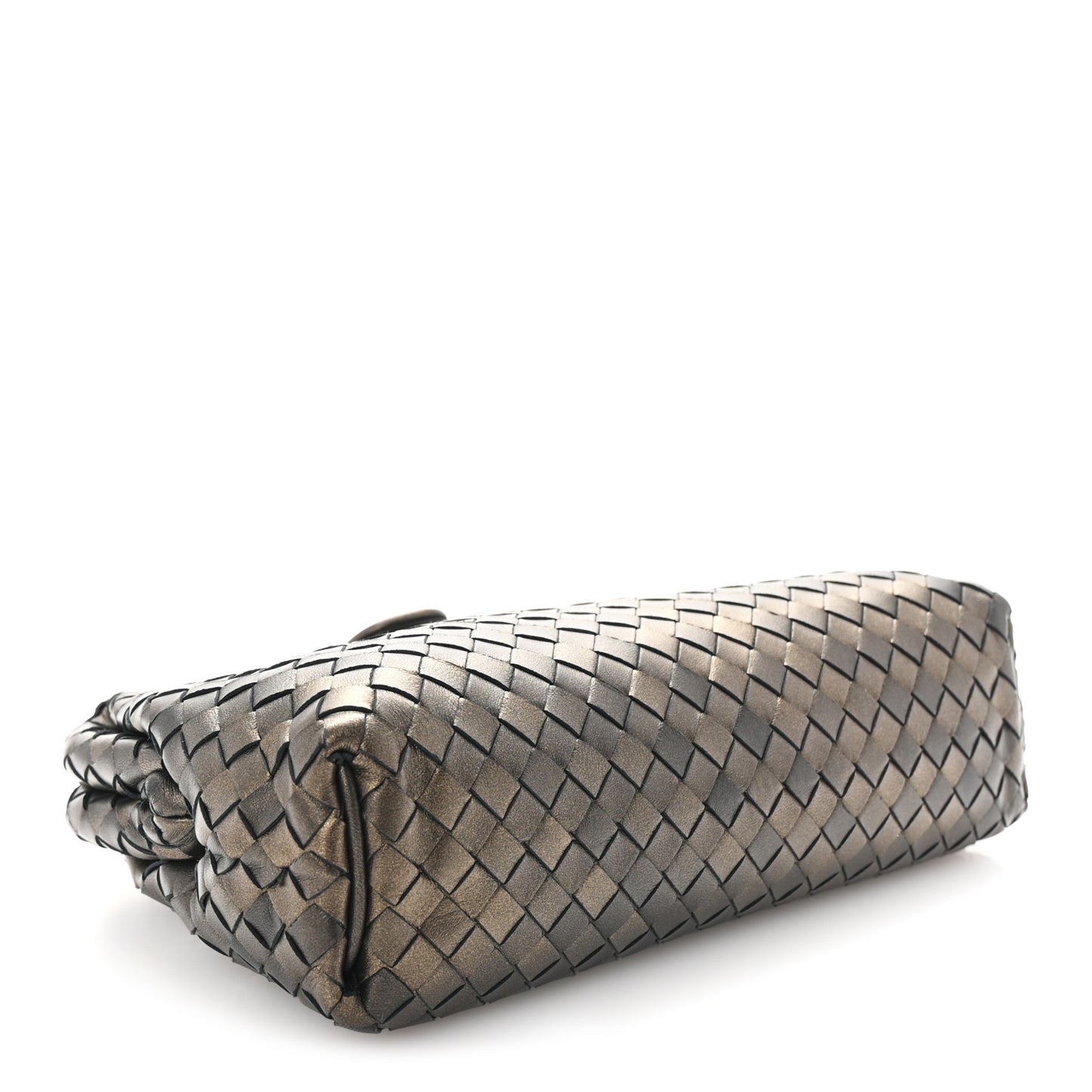 Nappa Intrecciato The Lauren 1980 Clutch Dark Gold
