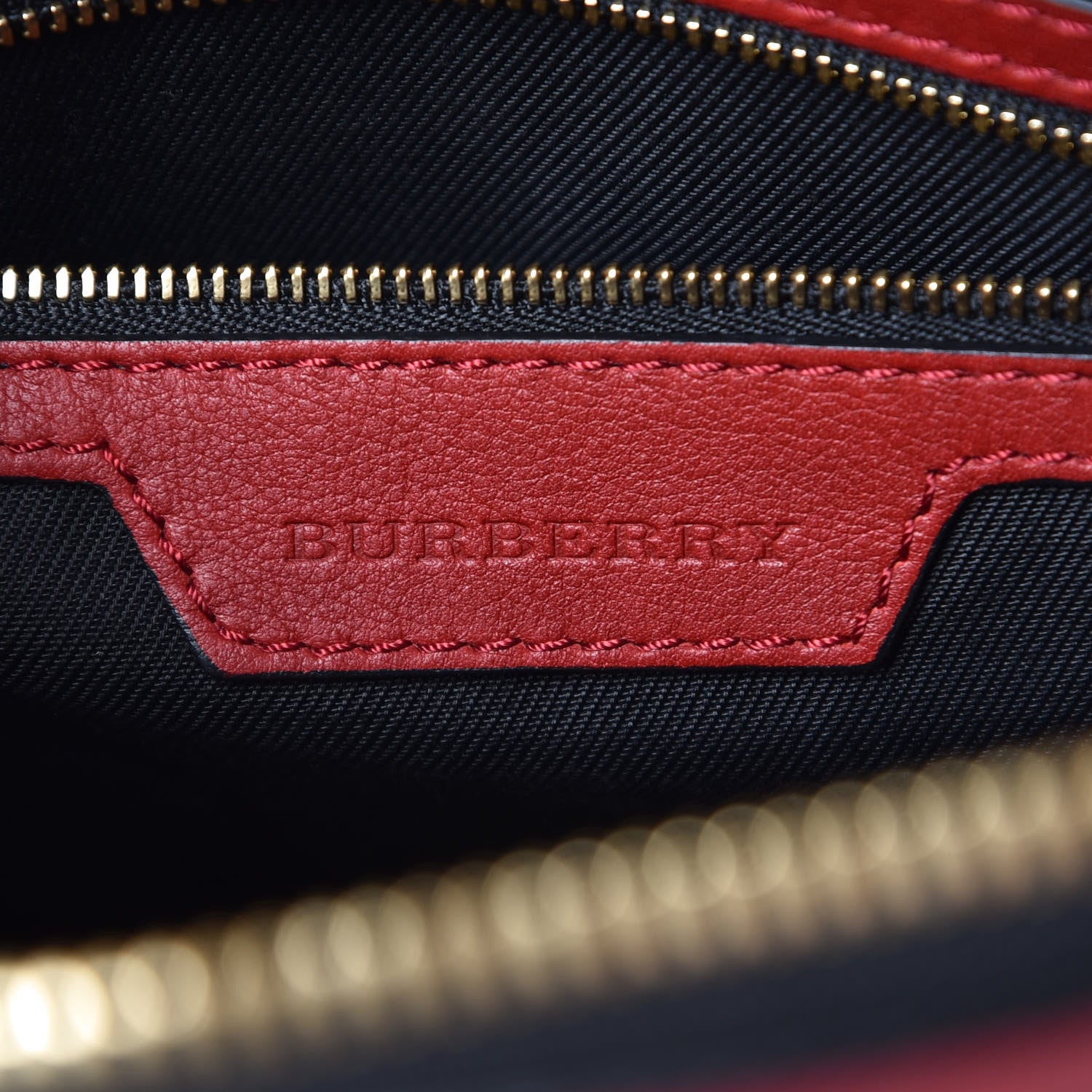 Burberry Horseferry Check Small Orchard Bowling Bag Honey Parade Red 7 of 11