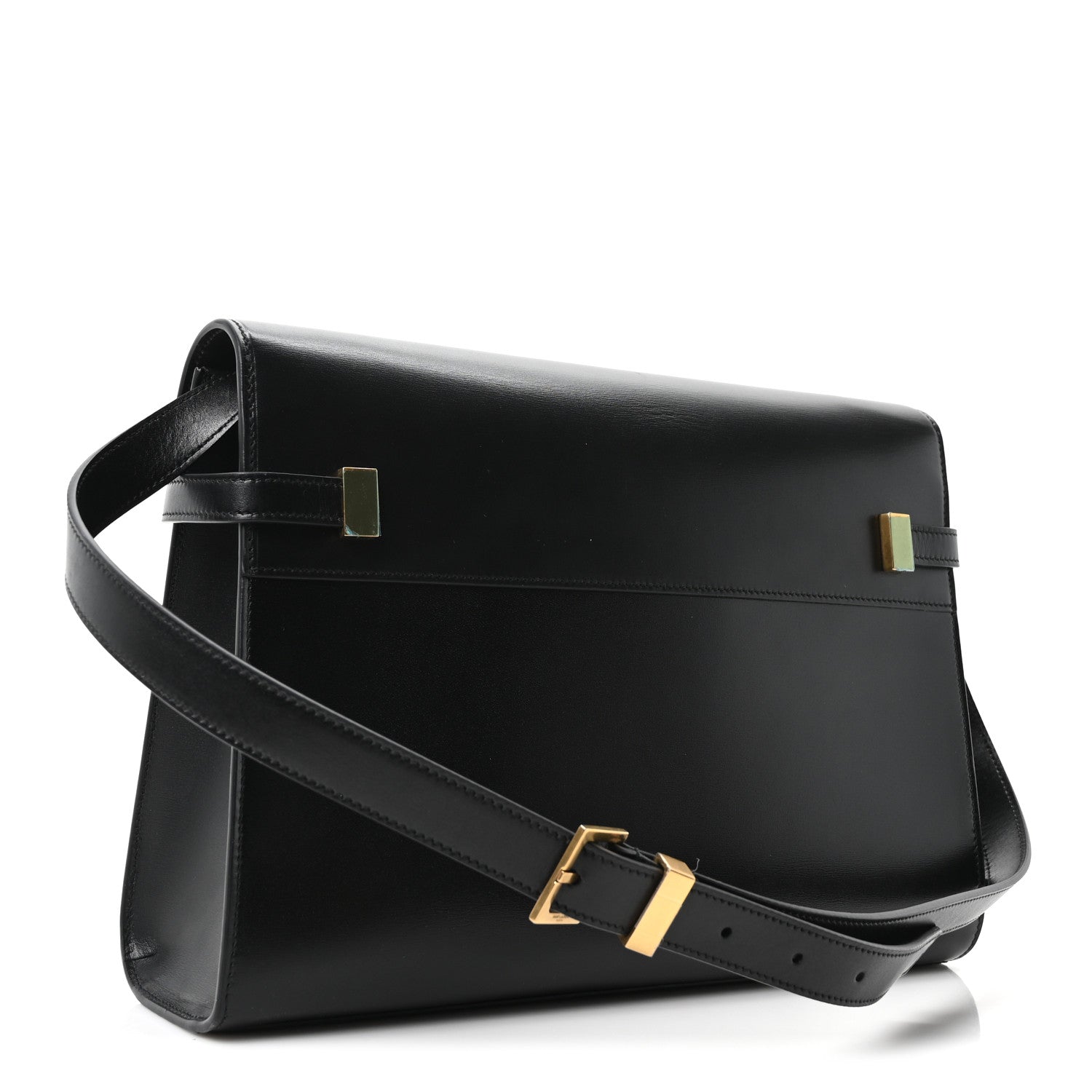 Saint Laurent Smooth Calfskin Manhattan Shoulder Bag Black 3 of 10
