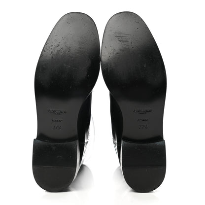 Saint Laurent Patent Matte Calfskin Master Ankle Boots 37.5 Black 5 of 11
