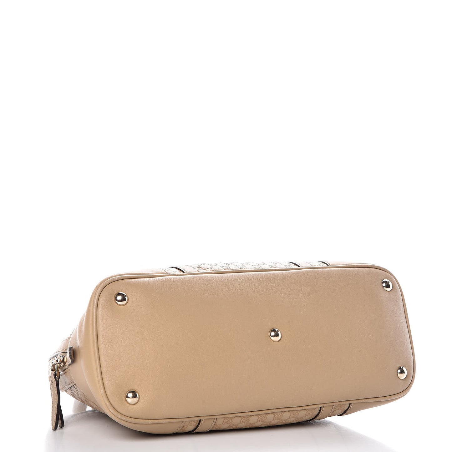 Microguccissima Small Nice Top Handle Dome Bag Beige