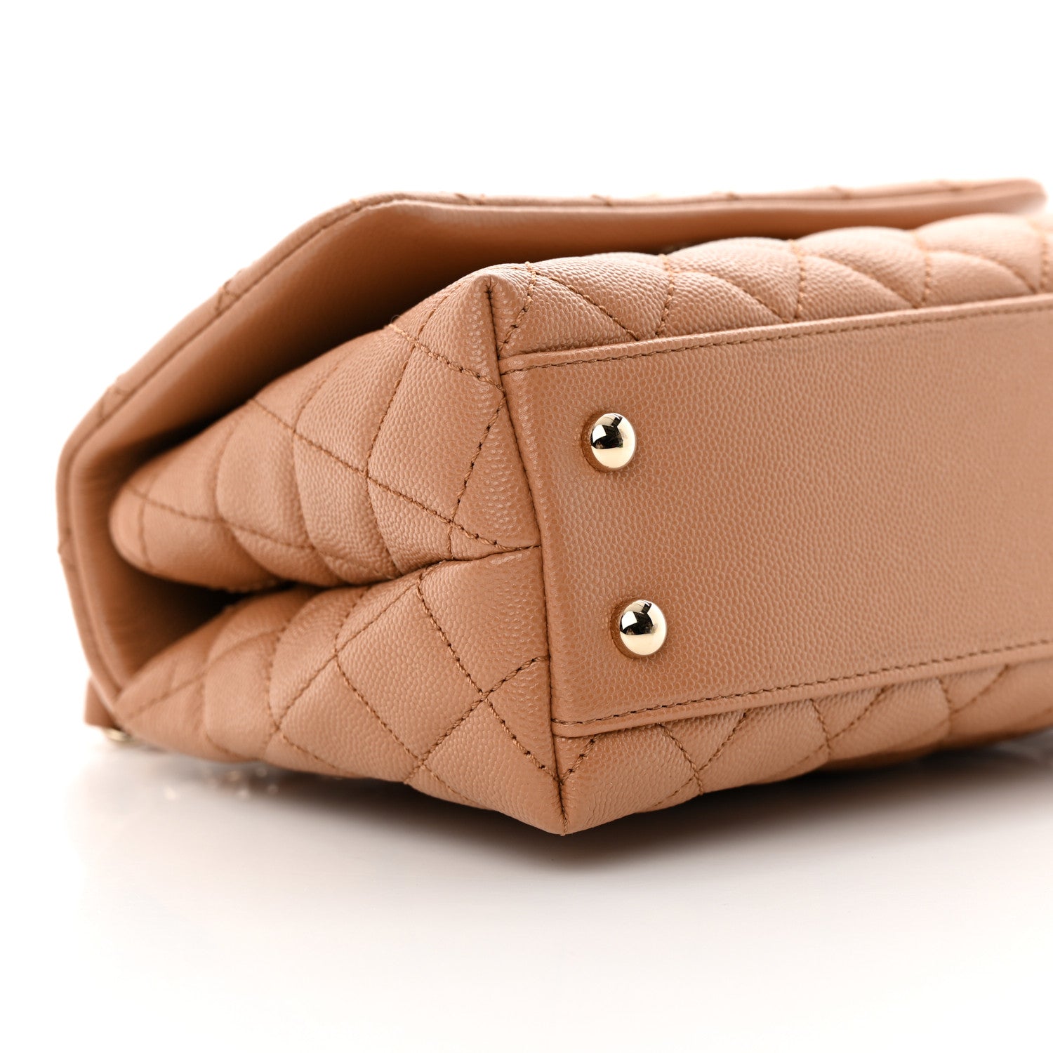 Chanel Caviar Quilted Mini Coco Handle Flap Brown 8 of 11
