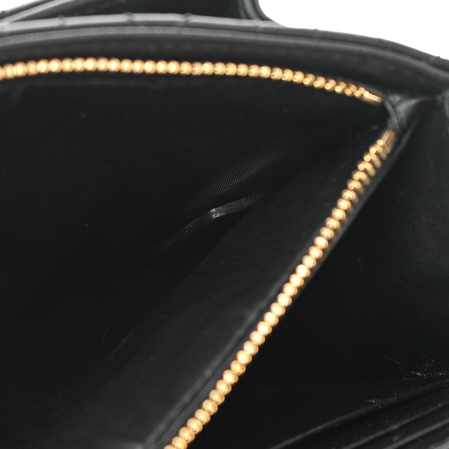 Lambskin Cannage Miss Dior Chain Pouch Black
