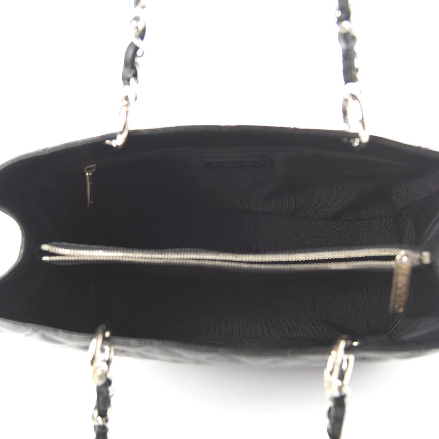 Caviar Quilted Grand Shopping Tote GST Black