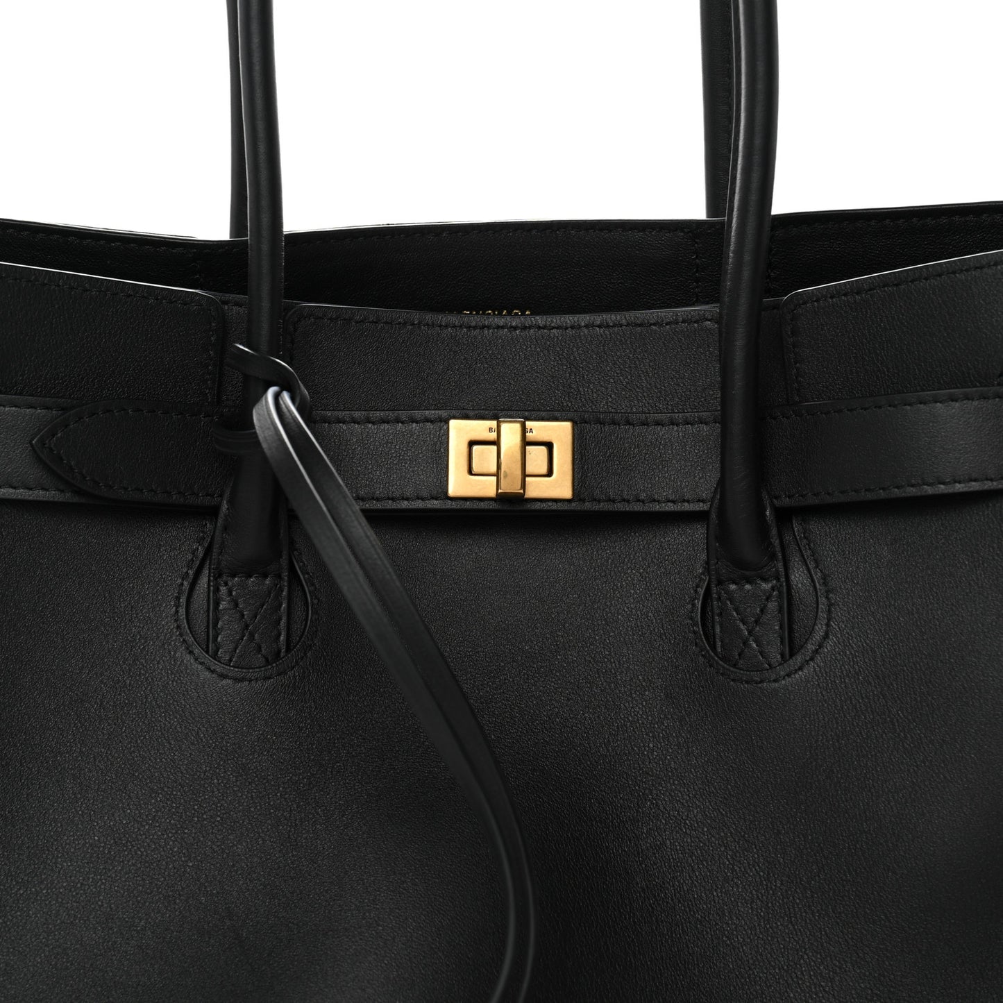 Smooth Calfskin Medium Bel Air Carry All Bag Black