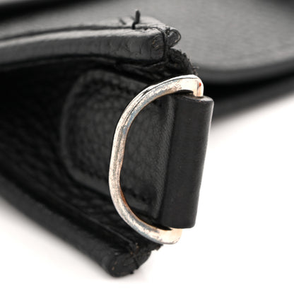 Hermes Taurillon Clemence Evelyne II PM  Black 11 of 12