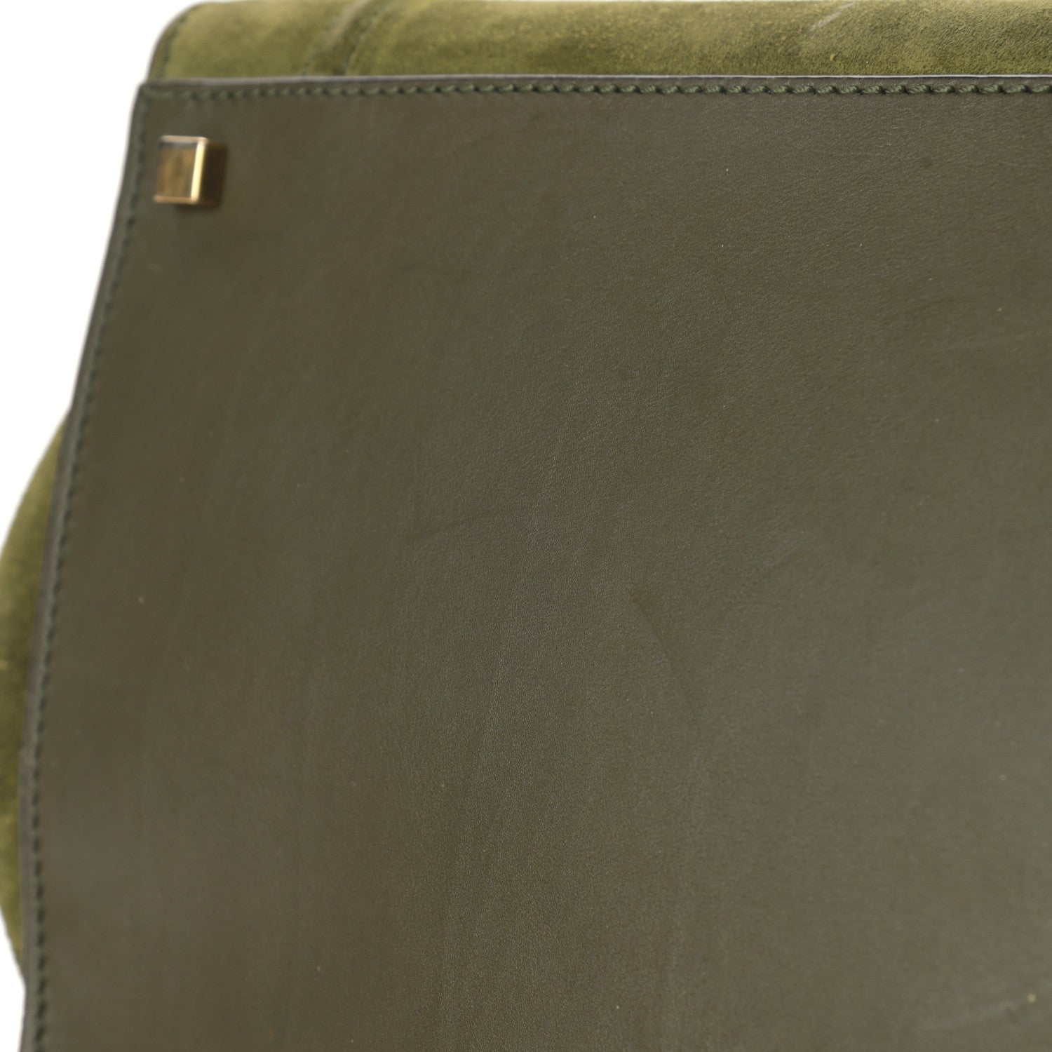 Celine Suede Medium Phantom Luggage Olive 11 of 15