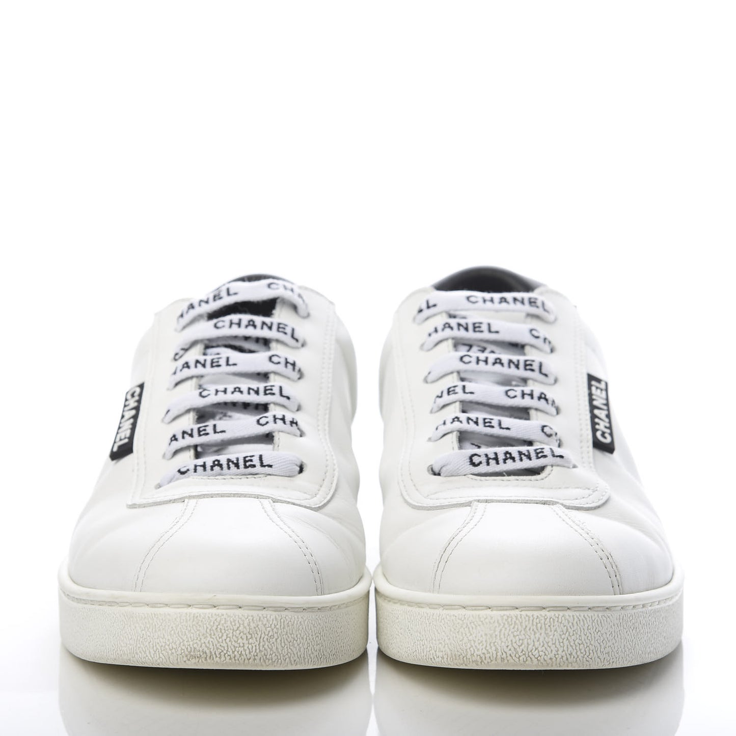 Calfskin CC Sneakers 38 White