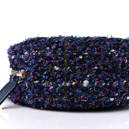 Chanel Tweed Quilted Round Clutch With Chain Multicolor 7 of 8