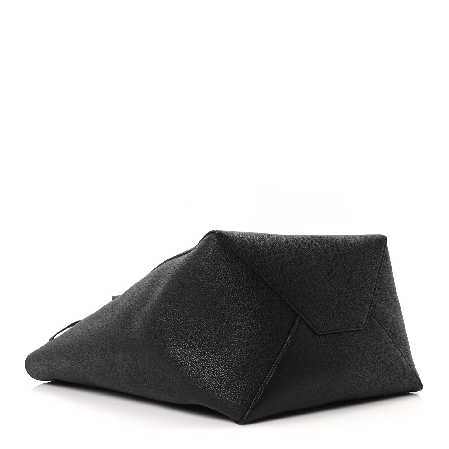 Soft Grained Calfskin Small Belt Cabas Phantom Black