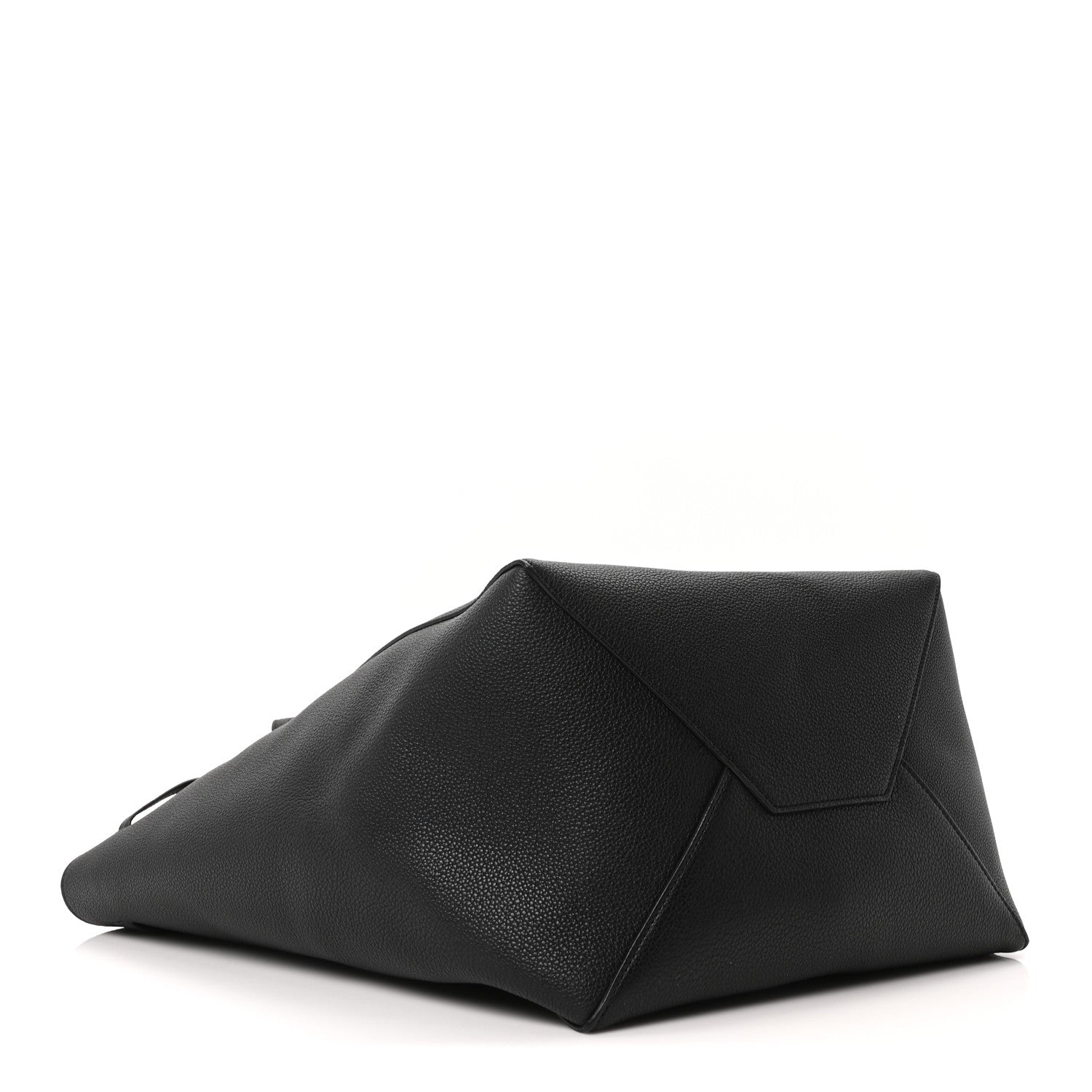 Celine Soft Grained Calfskin Small Belt Cabas Phantom Black 4 of 10