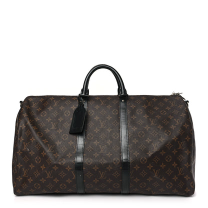 Louis Vuitton LOUIS VUITTON Monogram Macassar Keepall Bandouliere 55 1 of 10