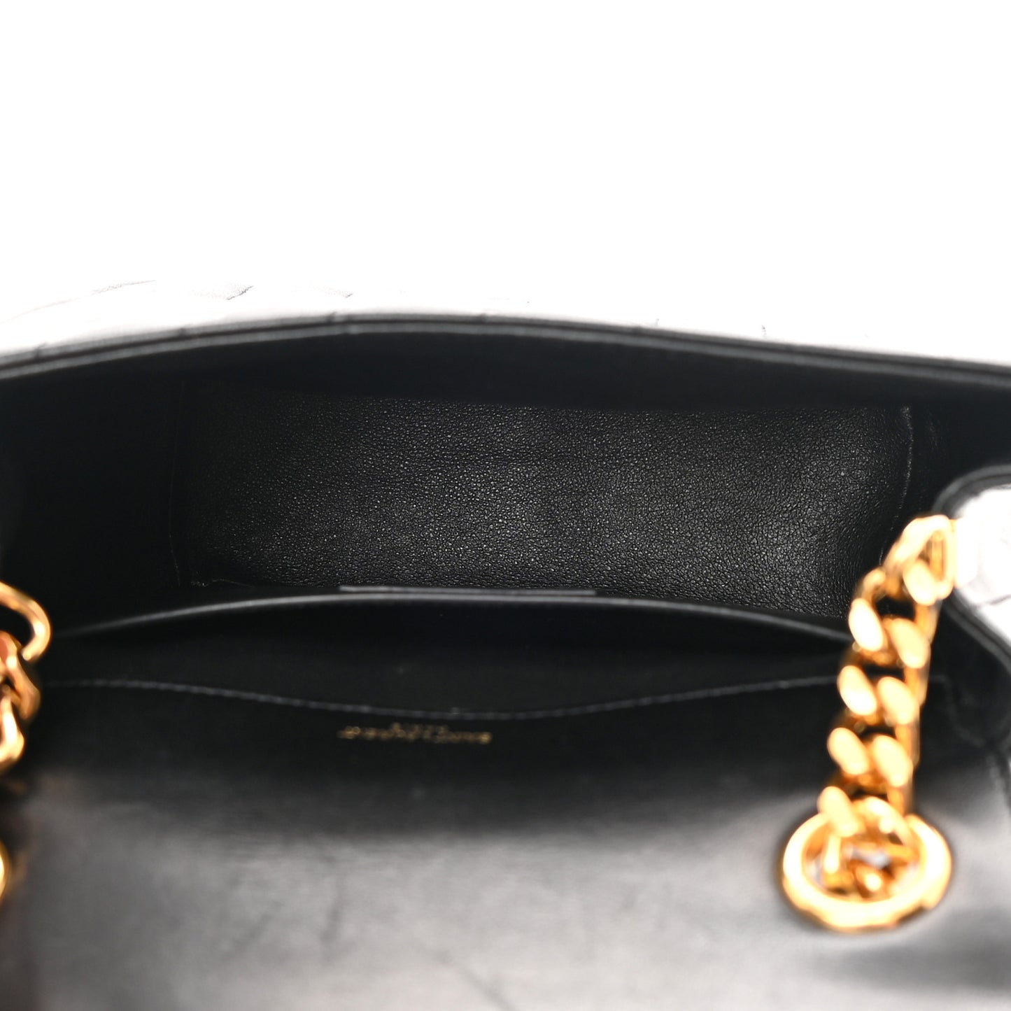 Lambskin Matelasse Monogram Medium Vicky Chain Bag Black