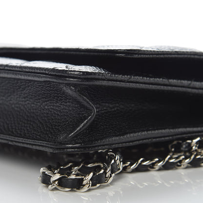 Chanel Caviar Quilted Wallet On Chain WOC Black 10 of 11