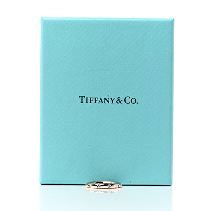 Tiffany 18K Rose Gold Diamond Bezet Band Ring 48 4.5 4 of 4