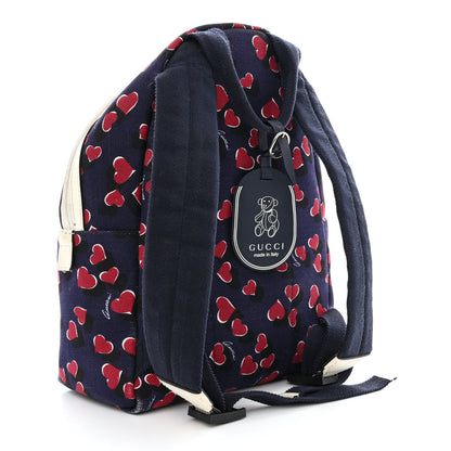 Gucci Canvas Heartbeat Print Childrens Backpack New Wine 3 of 18